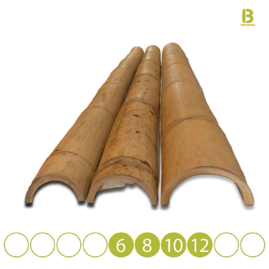 Media caña bambú Guadua