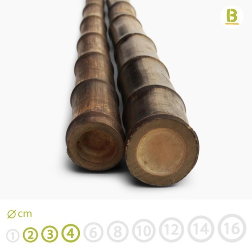 BLACK BAMBOO POLES